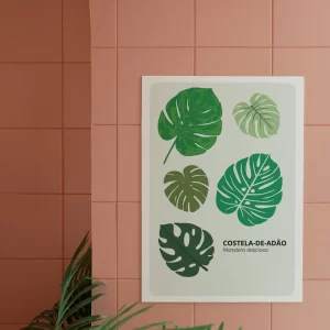 Decoração de parede Costela-de-Adão Verde (Monstera deliciosa)